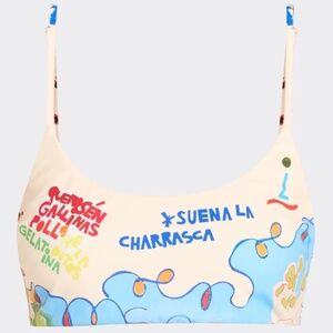 Alemais Nadia Scoop-Neck Bikini Top Swimsuit Multicolor Size S - 4381